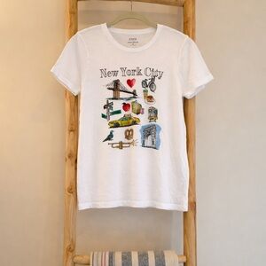 J.Crew White Collector Tee